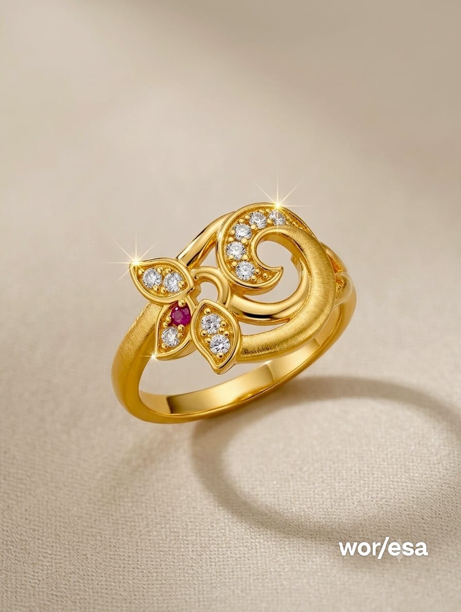 Gold plated ring